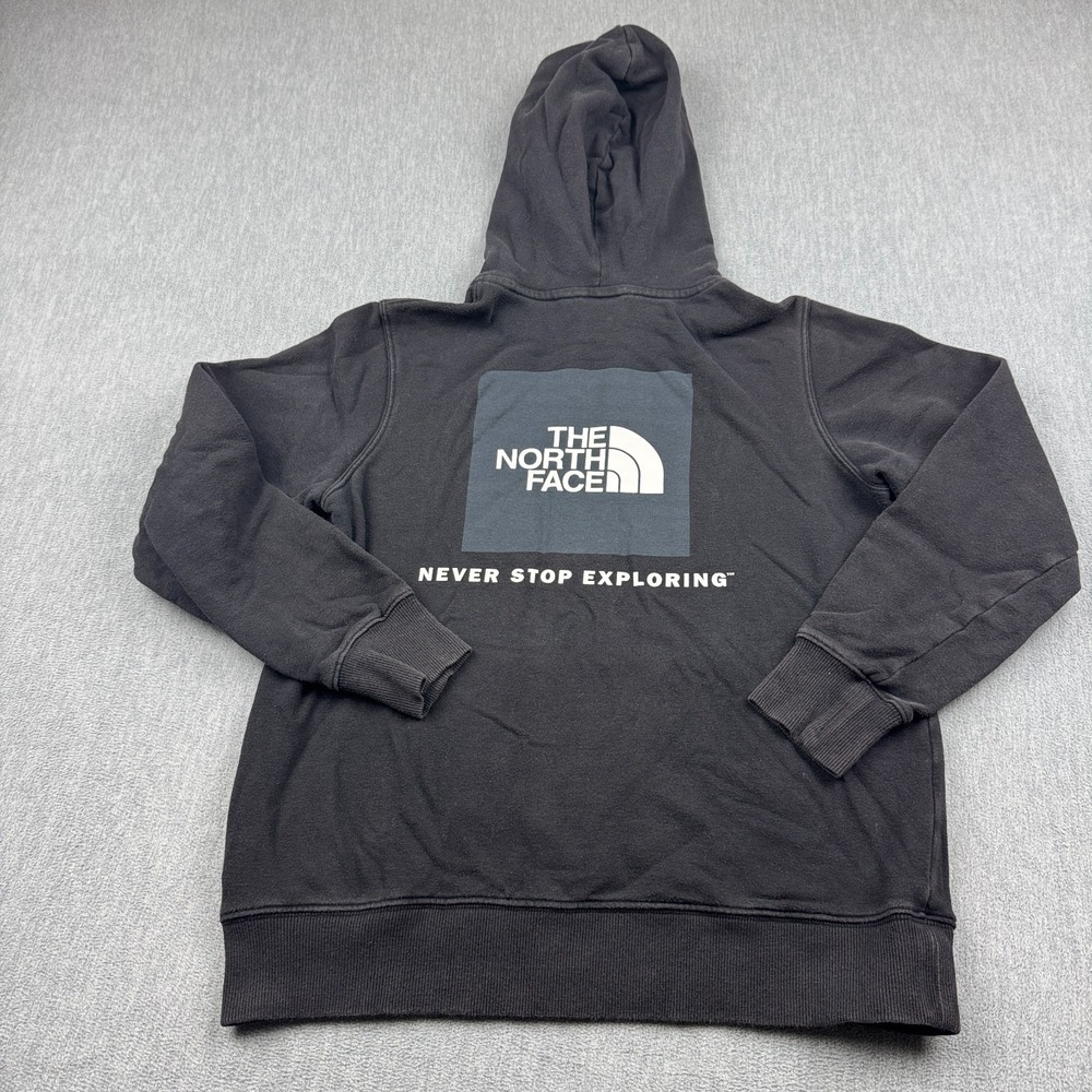 The North Face Hoodie Womens‎ Small Black Sweatshirt Fleece Box NSE Pullover